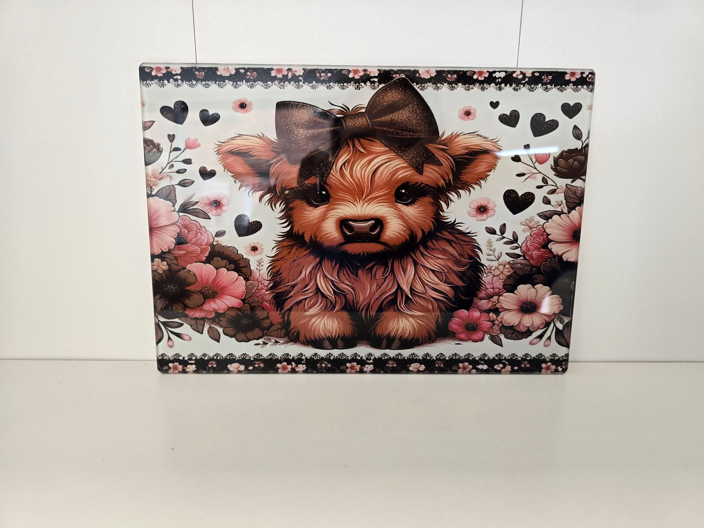 a4 custom made glass chopping board