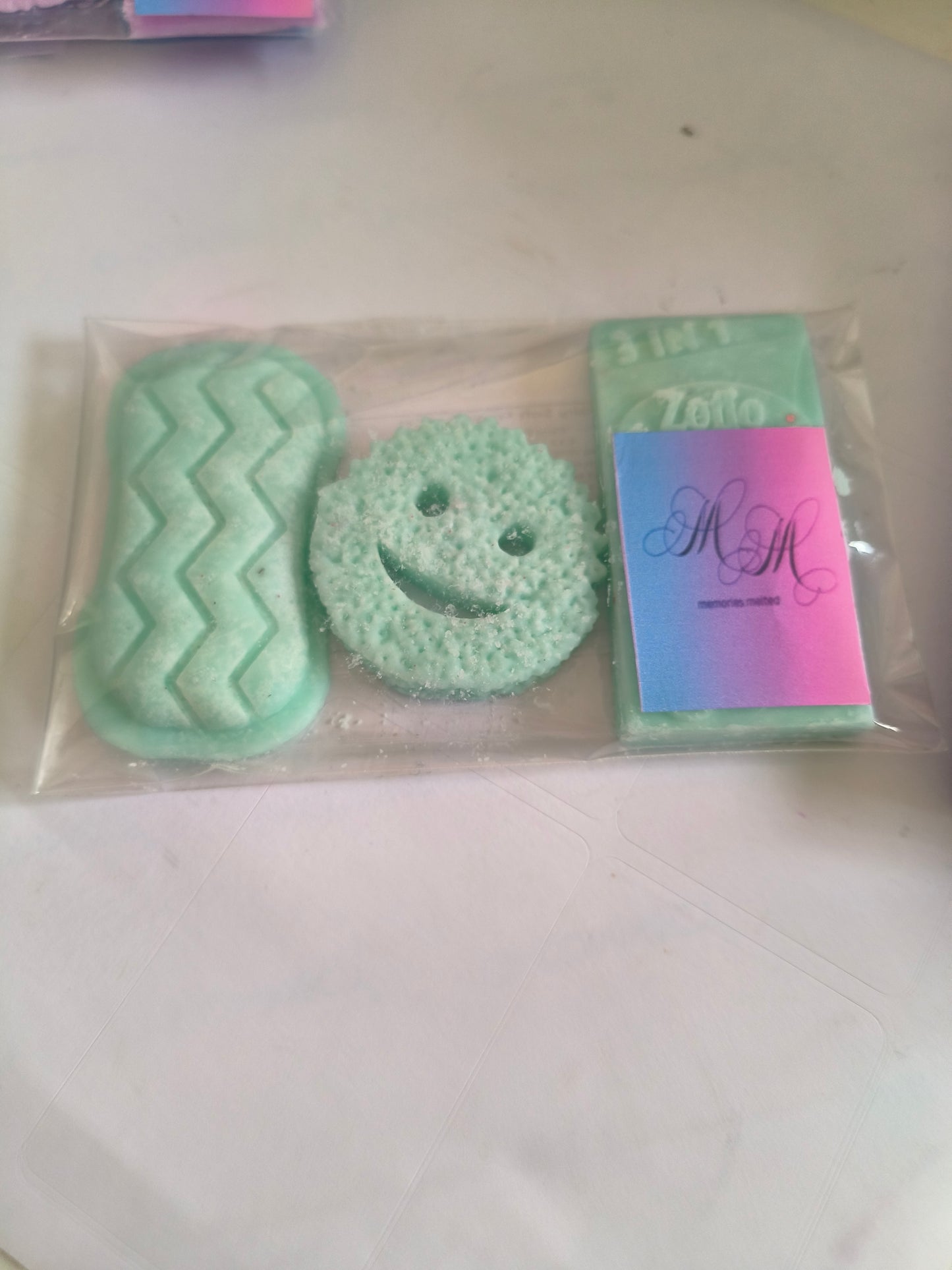 laundry inspired wax melt shapes