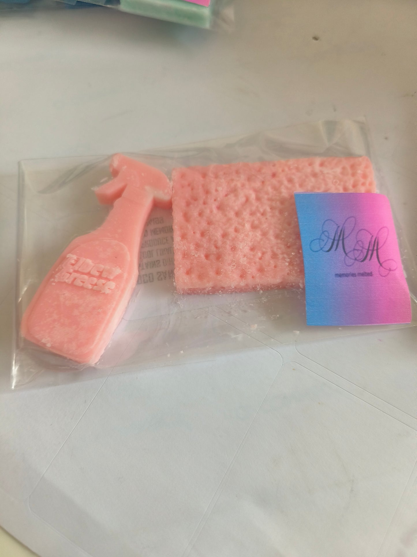 laundry inspired wax melt shapes