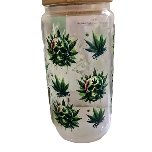herb life 16oz glass tumbler