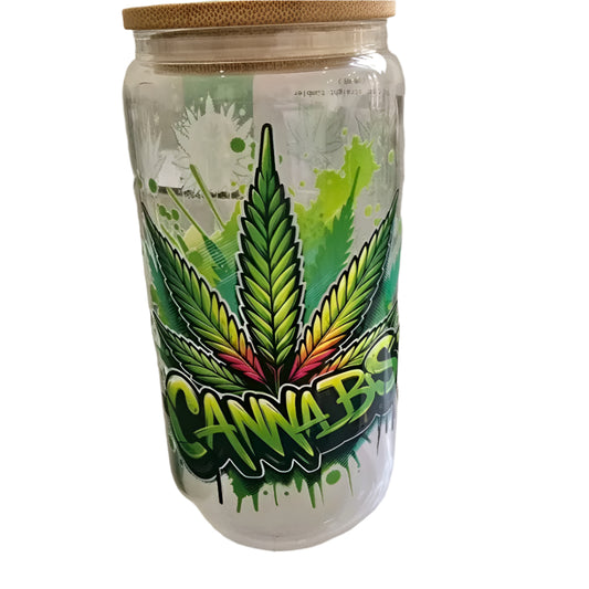 herb life 16oz glass tumbler