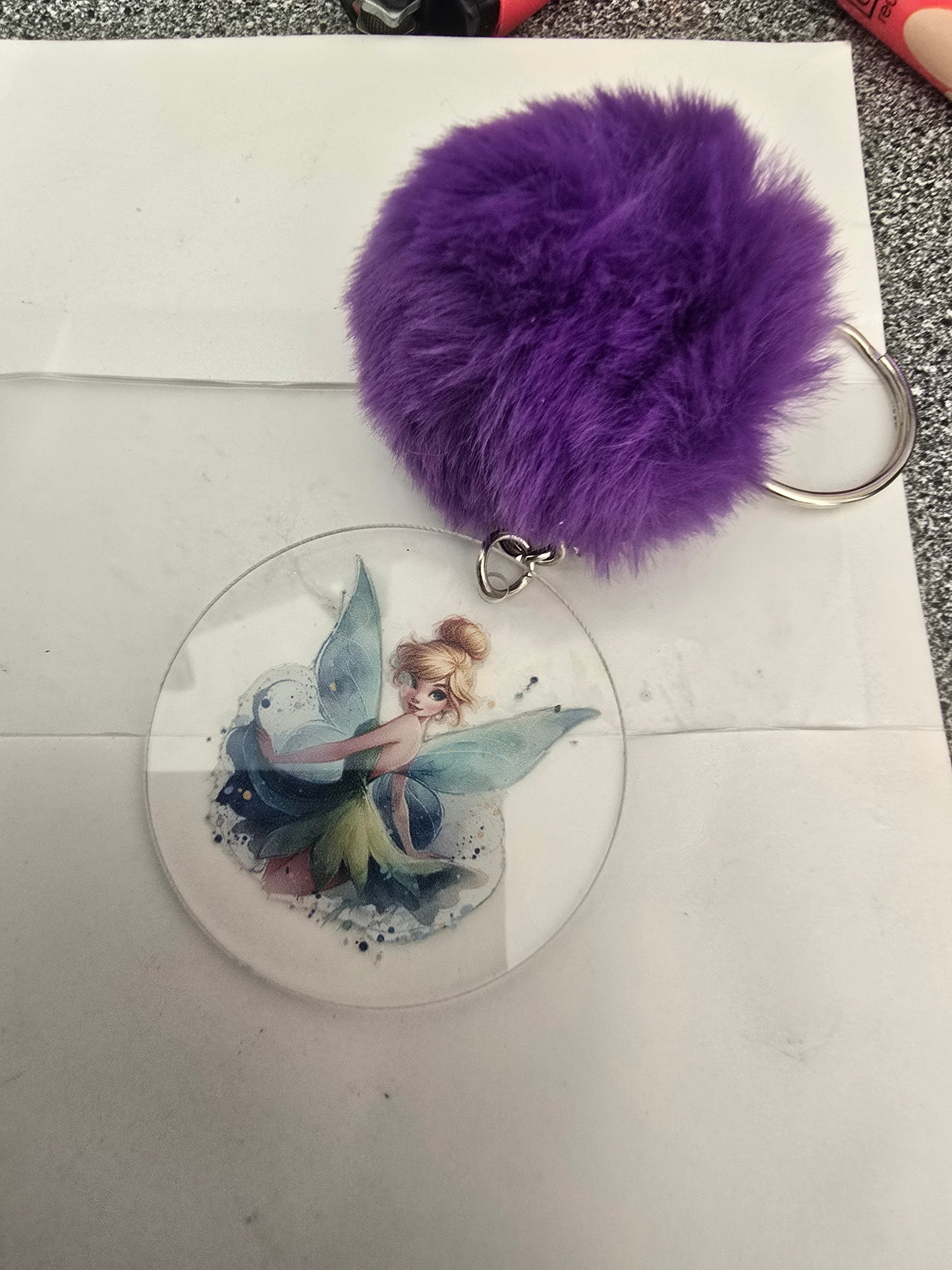 pompom keychains