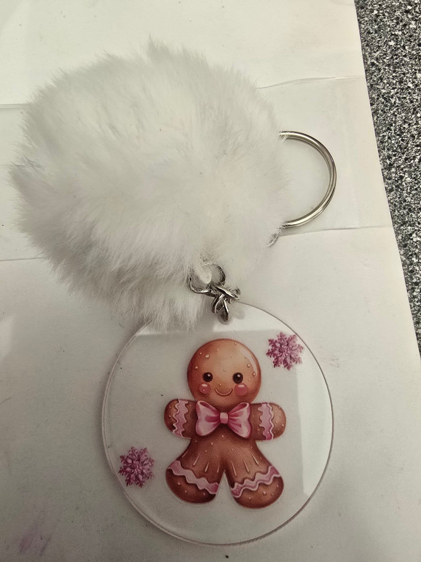pompom keychains
