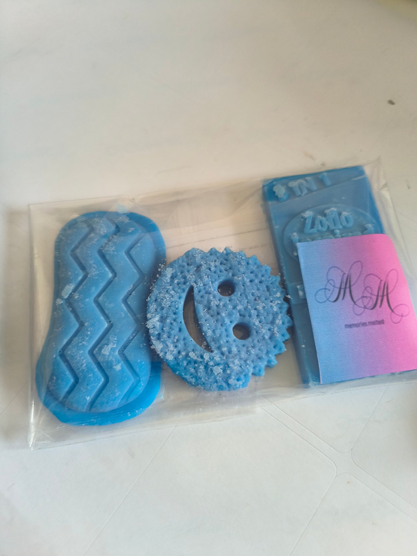 laundry inspired wax melt shapes