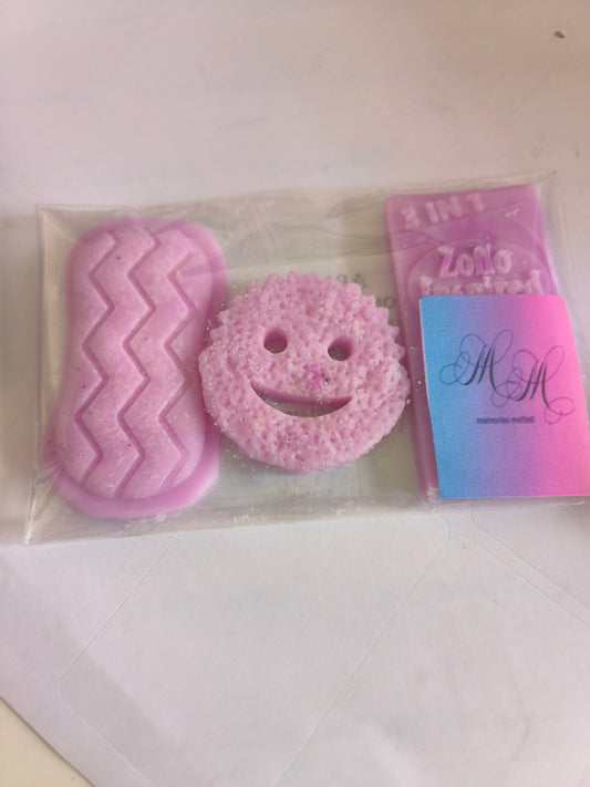 laundry inspired wax melt shapes
